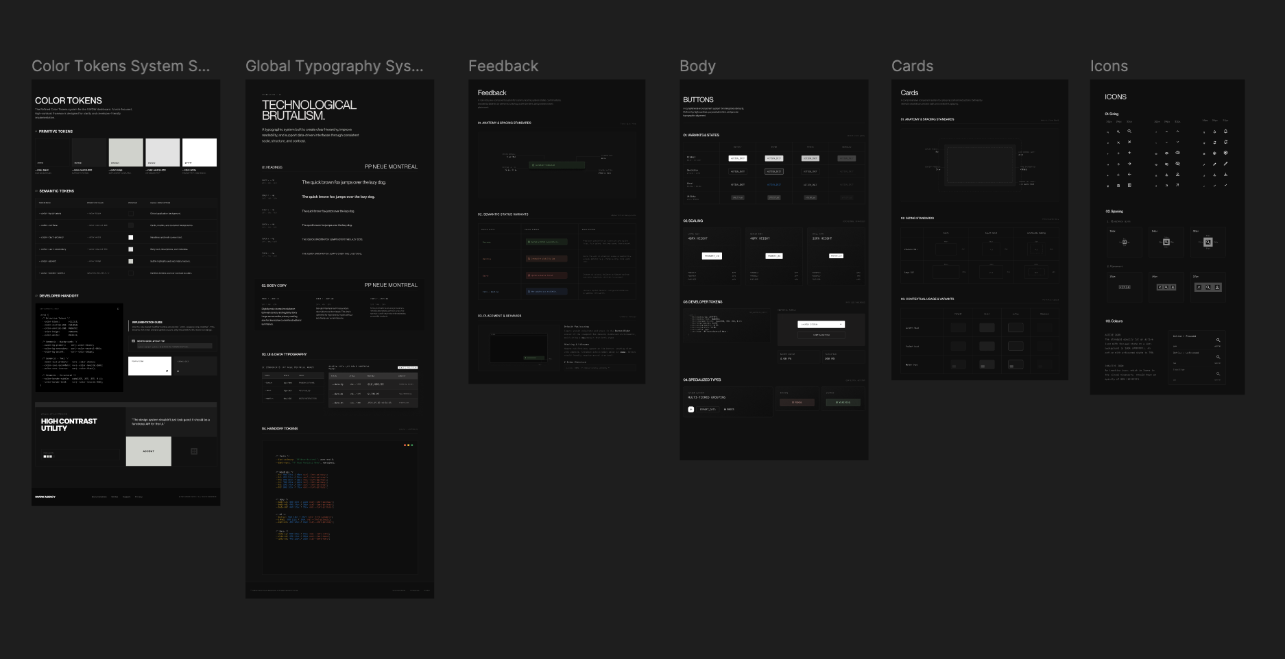 OWOW Technological Brutalism design system